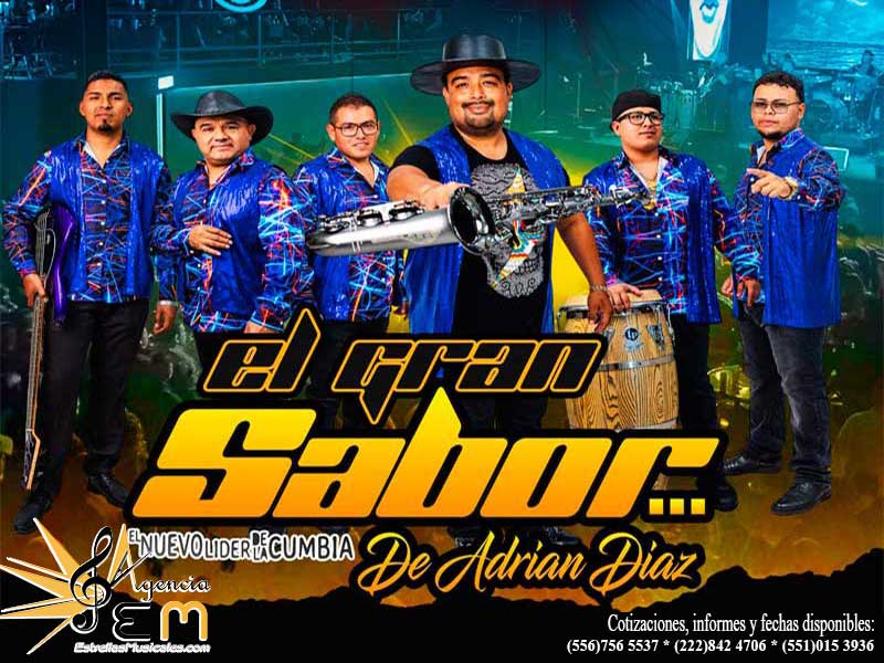 Cuanto cobra El Gran sabor Adrian Diaz contrataciones telefonos informes