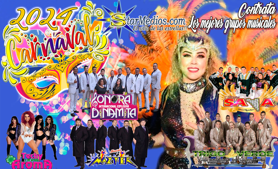 Contratacion de grupos musicales para carnaval de Carnaval