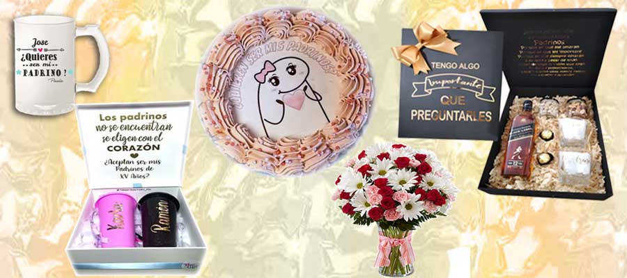 Ideas de regalo obsequio para peticion a padrinos de quinceañeras xv años