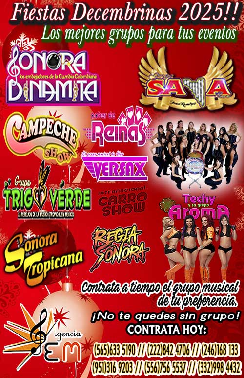 contratacion de grupos musicales para carnaval